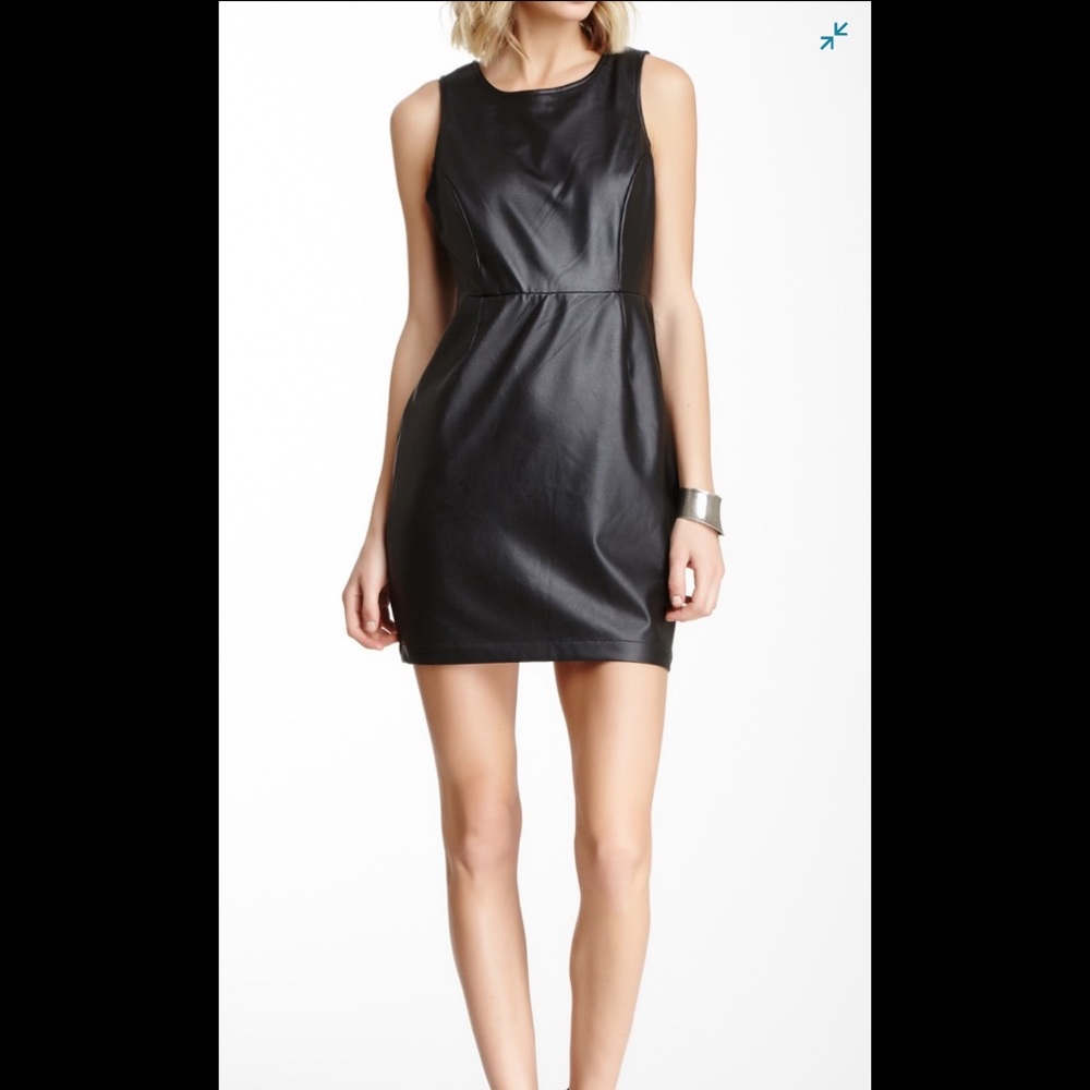 *BB Dakota* Chantell Faux Leather Sheath Dress